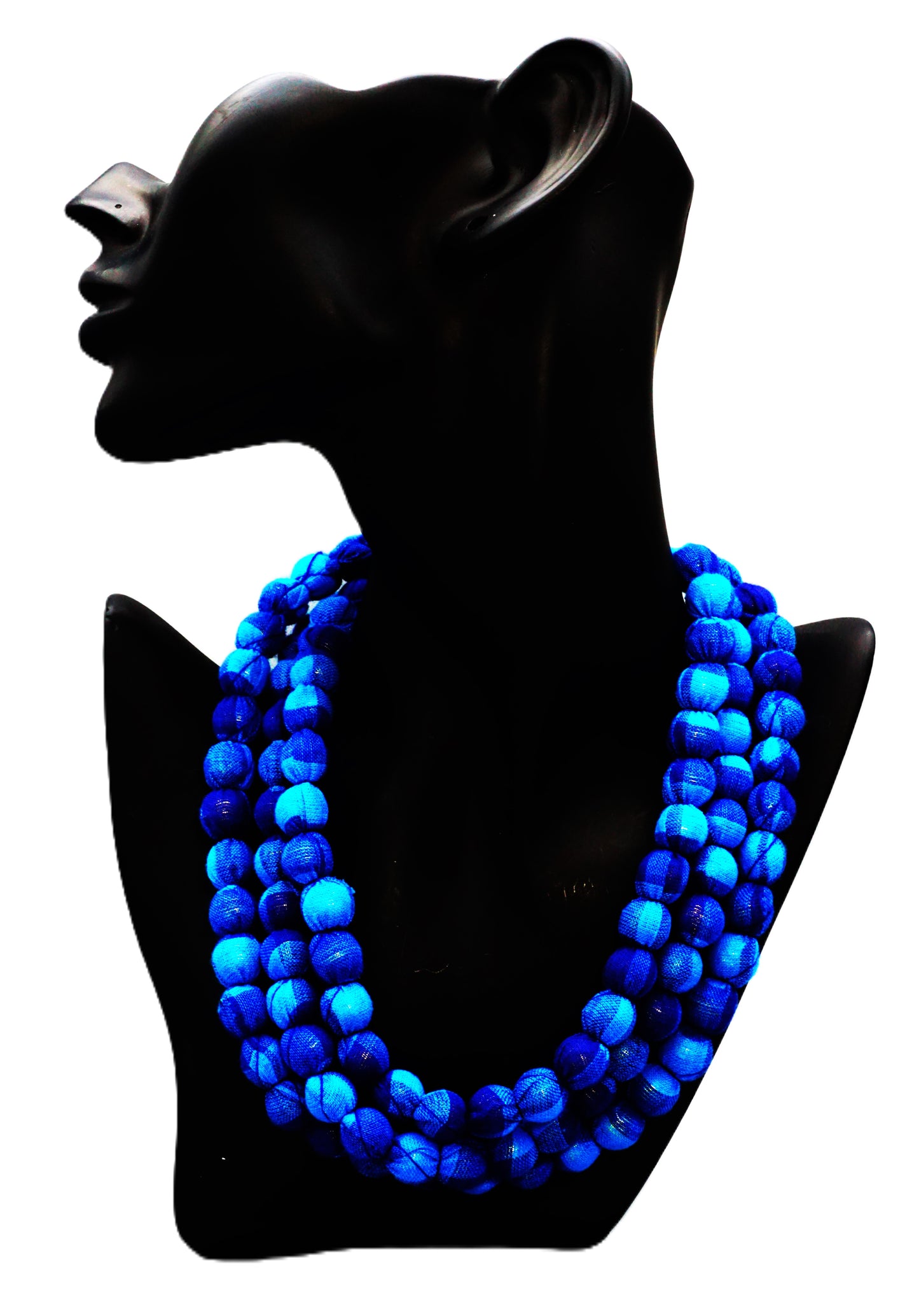Stylish Fabric Necklace - Orange