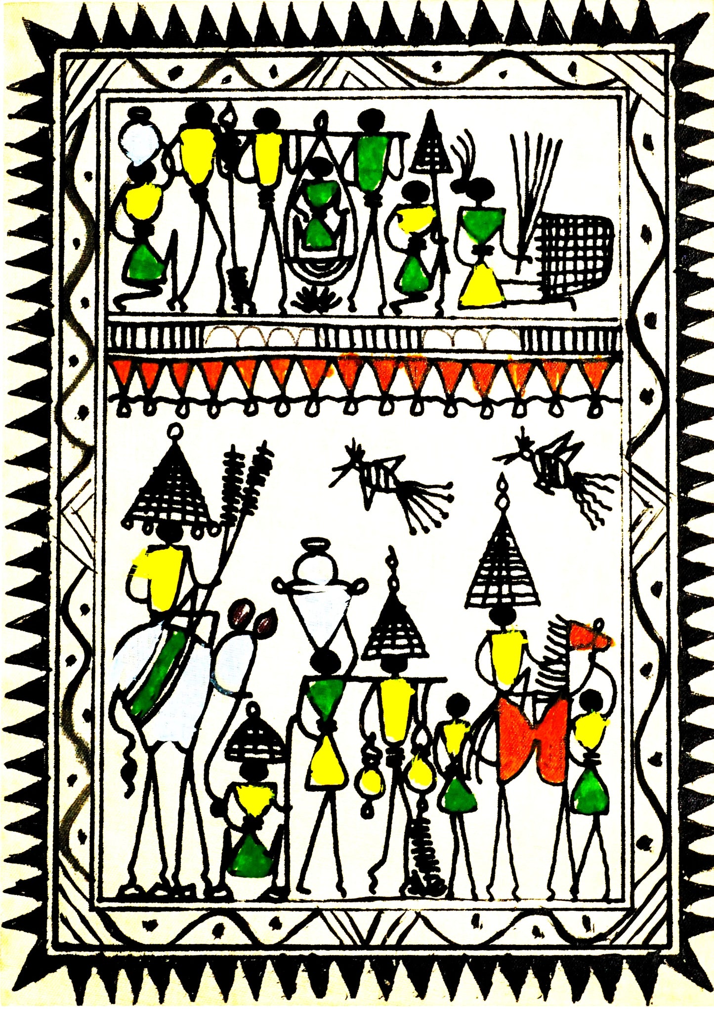 Tribal Folk Art Painting