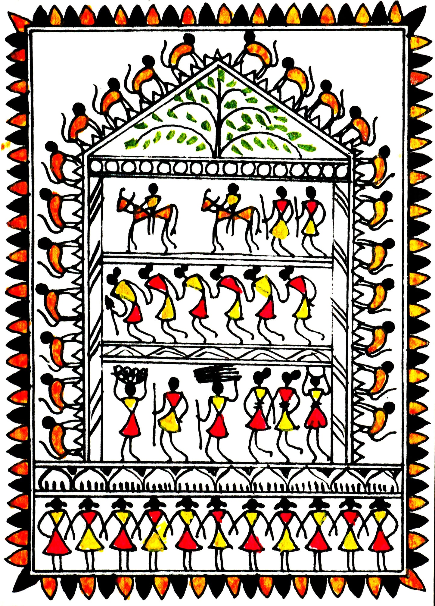 Tribal Folk Art Painting